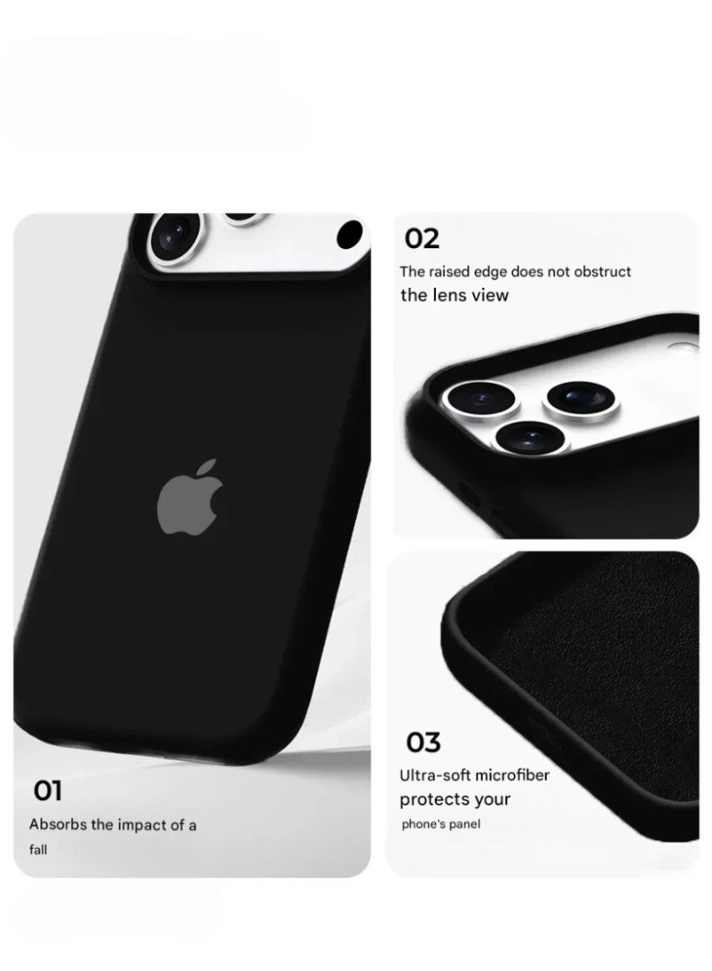 iPhone 17 Pro Case Silky Soft Touch Full-Body Protection Cover For iPhone 17 Pro Anti-Scratch Shockproof Phone Case with Microfiber Lining Cover For iPhone 17 Pro - Image 3